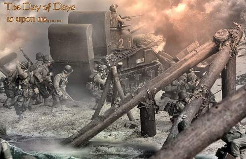 D-Day Diorama from THE GREAT CRUSADE Mini-Series by BATTLE SCENE PRODUCTIONS