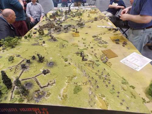 Superb 15mm battle of Kursk war games table.