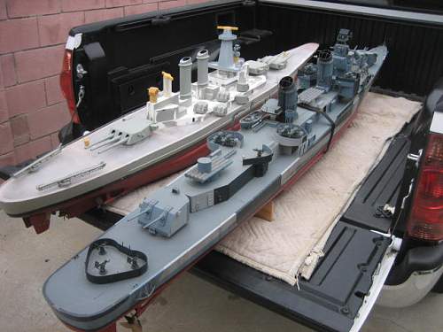 1/48 Gearing destroyer &amp; 1/96 Battleship