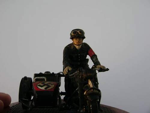 SS Rottenfuhrer on motorcycle