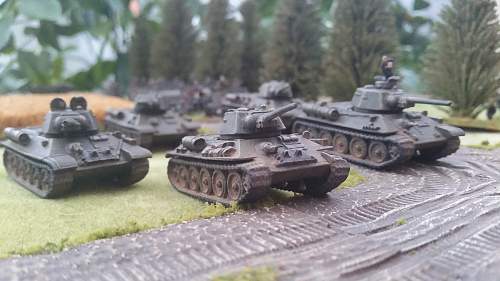 15mm T34/76 and White Scout Car