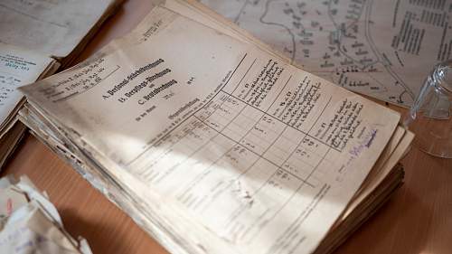 579 documents related to Gebirgs-Jäger-Regiment 206 found in a ventilation shaft in Hanko S. Finland