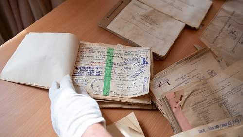 579 documents related to Gebirgs-Jäger-Regiment 206 found in a ventilation shaft in Hanko S. Finland