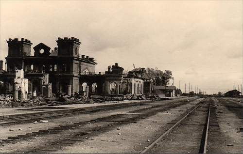 Grography of the USSR Staraya Russa under German occupation