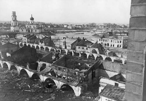 Grography of the USSR Staraya Russa under German occupation