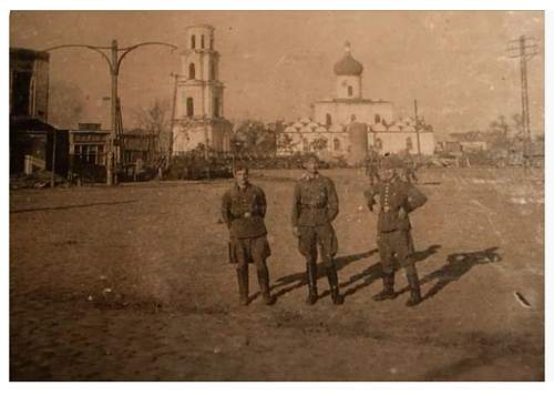 Grography of the USSR Staraya Russa under German occupation