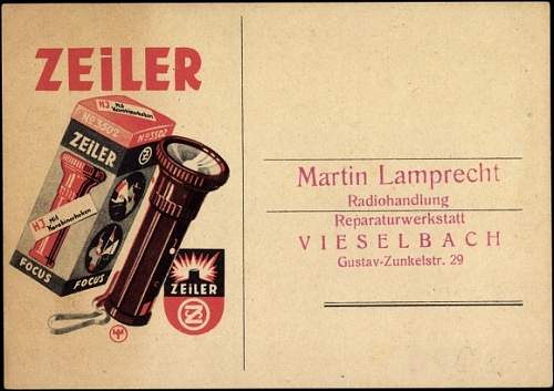 Advertisement. Photos of German soldiers with advertising signs.