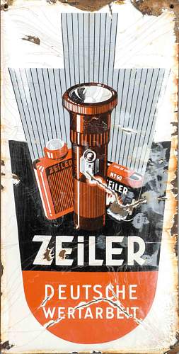 Advertisement. Photos of German soldiers with advertising signs.