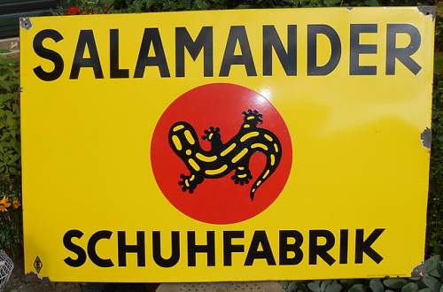 Advertisement. Photos of German soldiers with advertising signs.