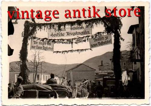 German soldiers welcomed to Russian town.  Where?