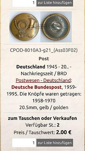 Trying to identify a german uniform button