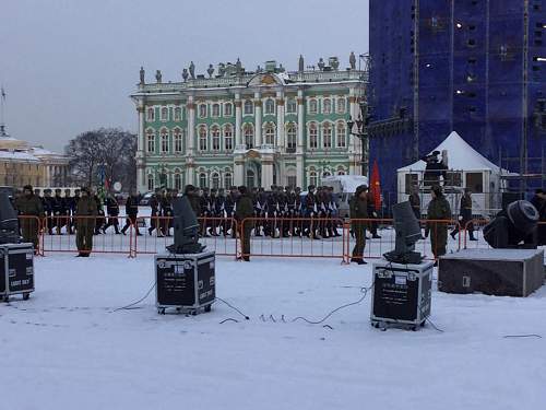 'Lifting of the Siege of Leningrad' parade, St Petersburg