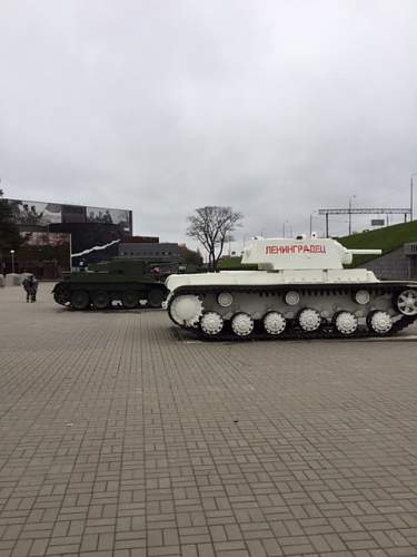 Tanks at the  Siege of Leningrad Museum, Kirovsk