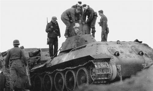 T-34  tank ram in1941 year. Interesting fate