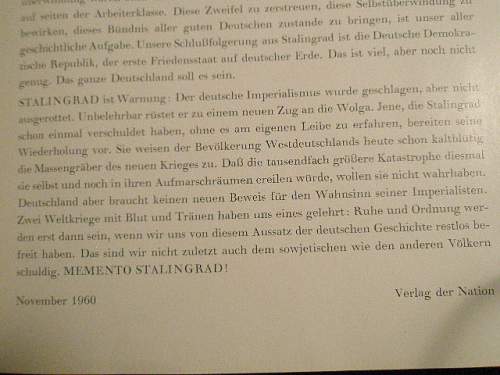 German 1960 picture Book&quot;Stalingrad, Eine Chronik in Bilden&quot;