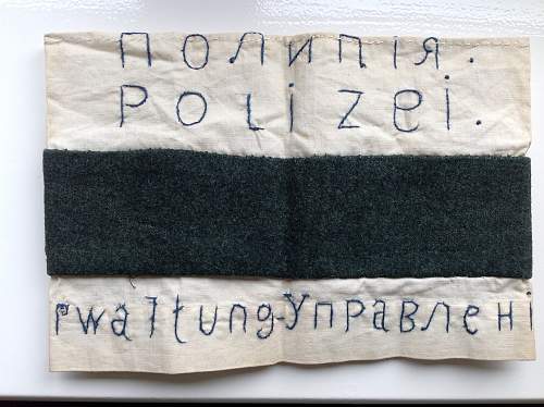 Soviet/ German Police armband?