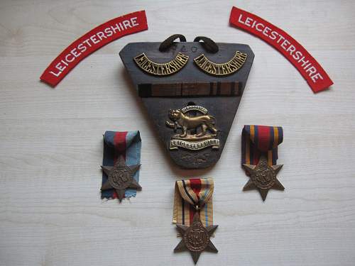 Leicestershire Regiment tribute display...
