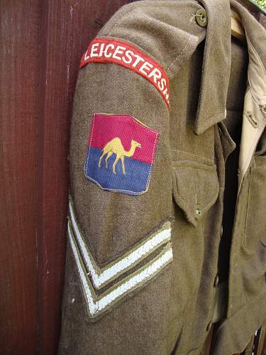 Leicestershire Regiment tribute display...