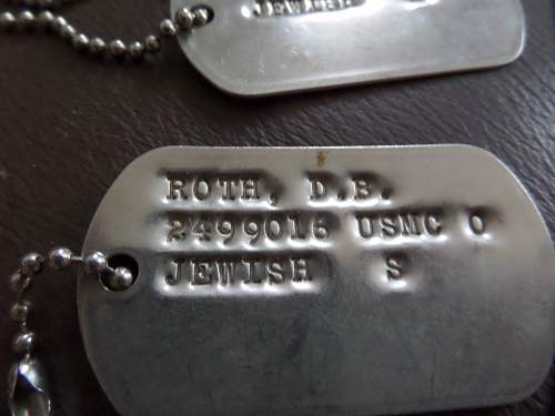 Help needed with USMC dog tags