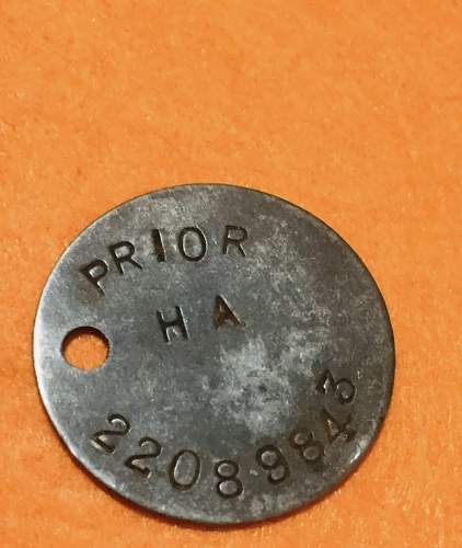 WW2 Dogtag to identify