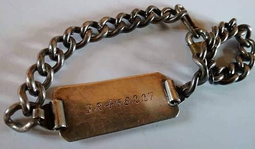 USAAF Dogtag &amp; Bracelet