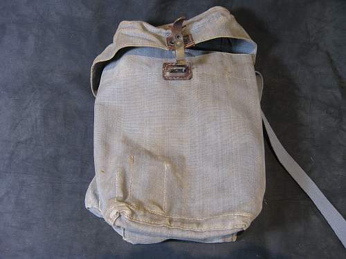 Identify mystery canvas and leather pouch