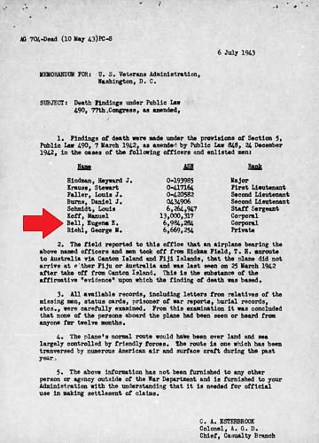 USAAF registry WWII