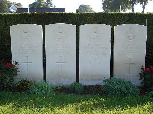 58 British and Allied airmen buried in the Chièvres Communal Cemetery ( Belgium ).