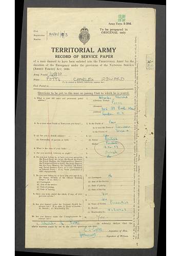 Need help deciphering Potts, Charles, E. - Service Record