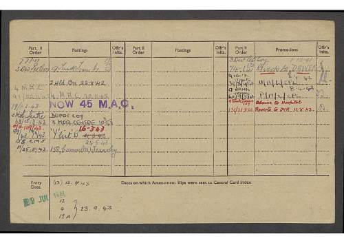 Need help deciphering Potts, Charles, E. - Service Record