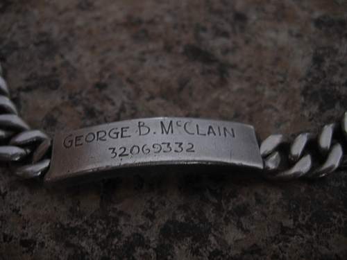 Please help to identify WWII flier's silver bracelet
