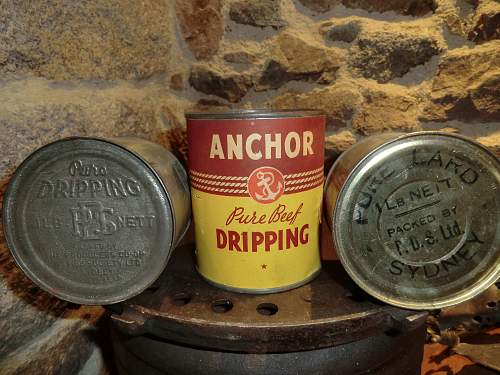 Australian Red Cross Society food parcel tins