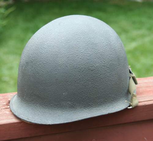 Photos of grey Navy M1 helmet in use?