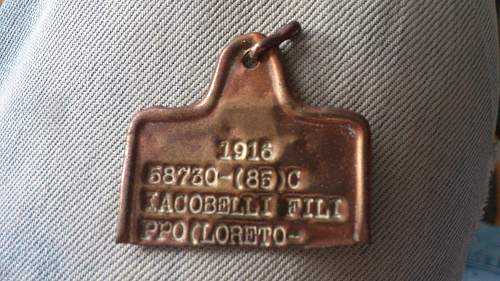 Italian dogtag found