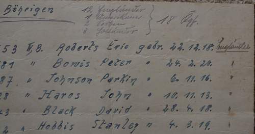 Stalag IV-G /IVB Allied Prisoner of War work party list?