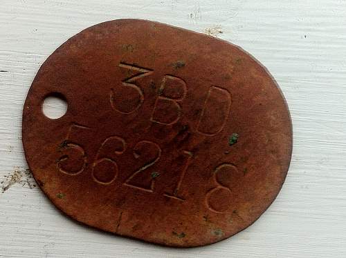 WW2 tag found at US army Camp