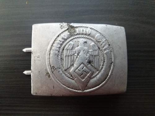 Aluminium Belt buckle HJ rzm  original  or copy?