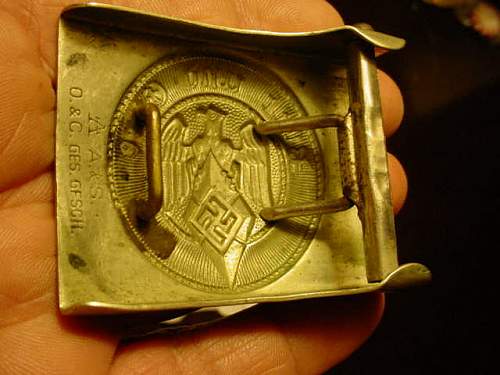 Nickel HJ buckle,early one?