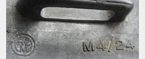 HJ belt buckle marked rzm m4/24