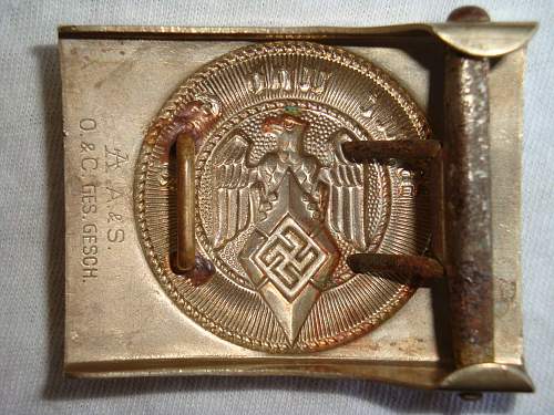 &quot;Double&quot; Maker Marked HJ Buckles