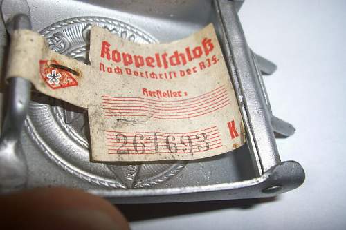 HJ Buckle with belt, Klein &amp; Quenzer
