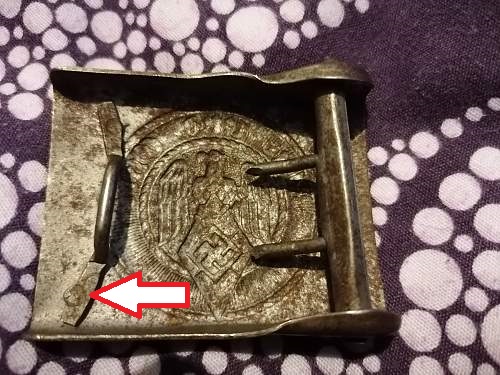 Hitler-jugend belt buckle original or repo