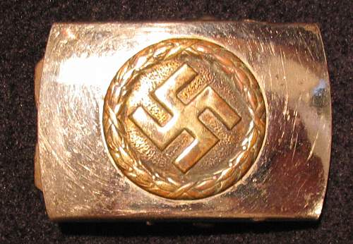 Small NSDAP Jugend or Sympathizer's Buckle