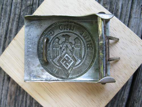 &quot;Double&quot; Maker Marked HJ Buckles