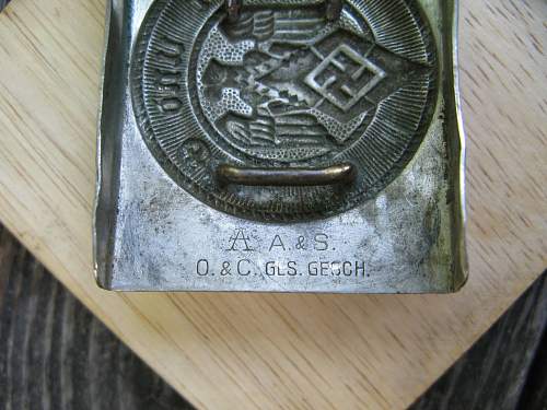 &quot;Double&quot; Maker Marked HJ Buckles