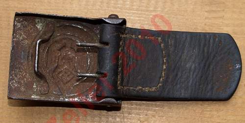 HJ buckle from JFS with leather tongue