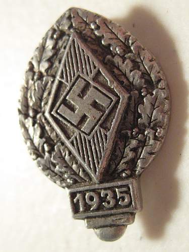 Hitler Youth Pin.