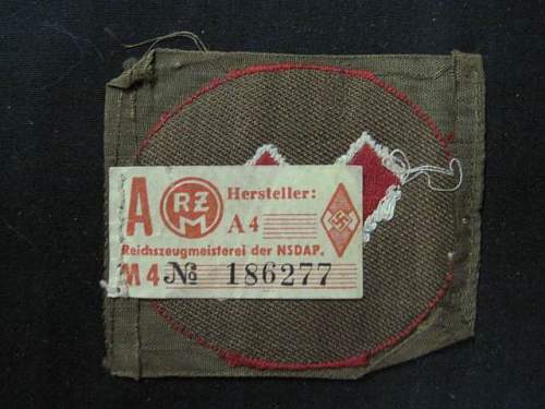 Deutsches Rote Kreuz Pin &amp; Hitler Jugend Patch w/Rune: Authenticity &amp; Identification Help