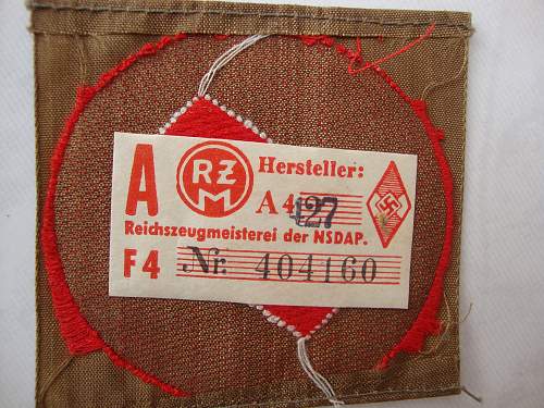 Deutsches Rote Kreuz Pin &amp; Hitler Jugend Patch w/Rune: Authenticity &amp; Identification Help