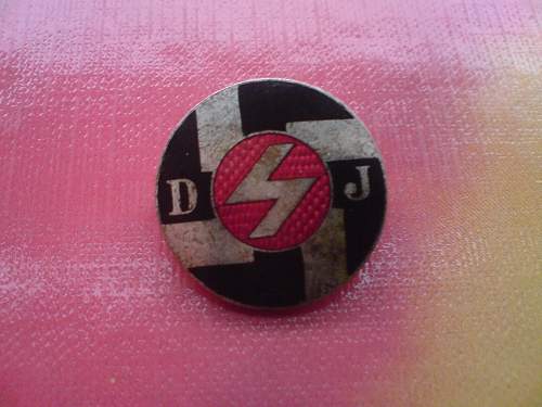 Hitler Jugend Young Youth Enamel Badge